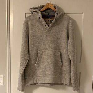 Relwen Wooly Baja Pale Grey Hoodie